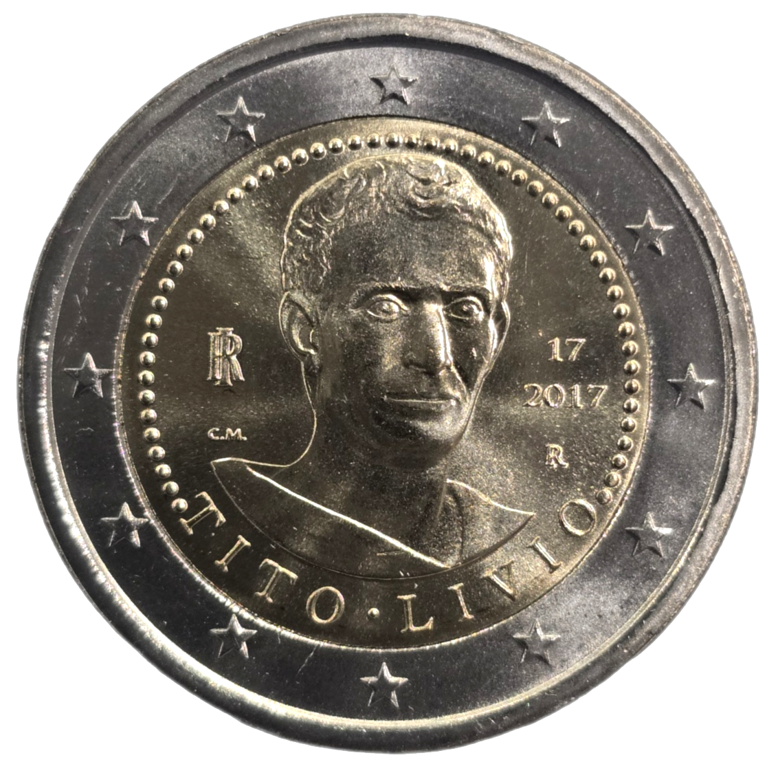 2 euros conmemorativa Bimilenario de la Muerte de Tito Livio